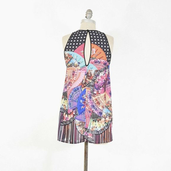 Clover Canyon Colorful Psychedelic Print Blouse - Picture 4 of 6